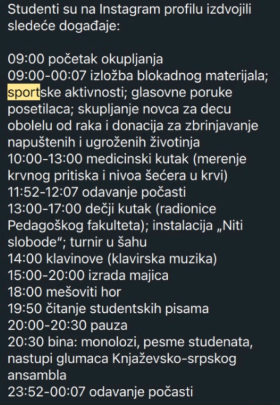 Ovo je totalno ludilo! Spisak studentskih aktivnosti u Kragujevcu (FOTO)