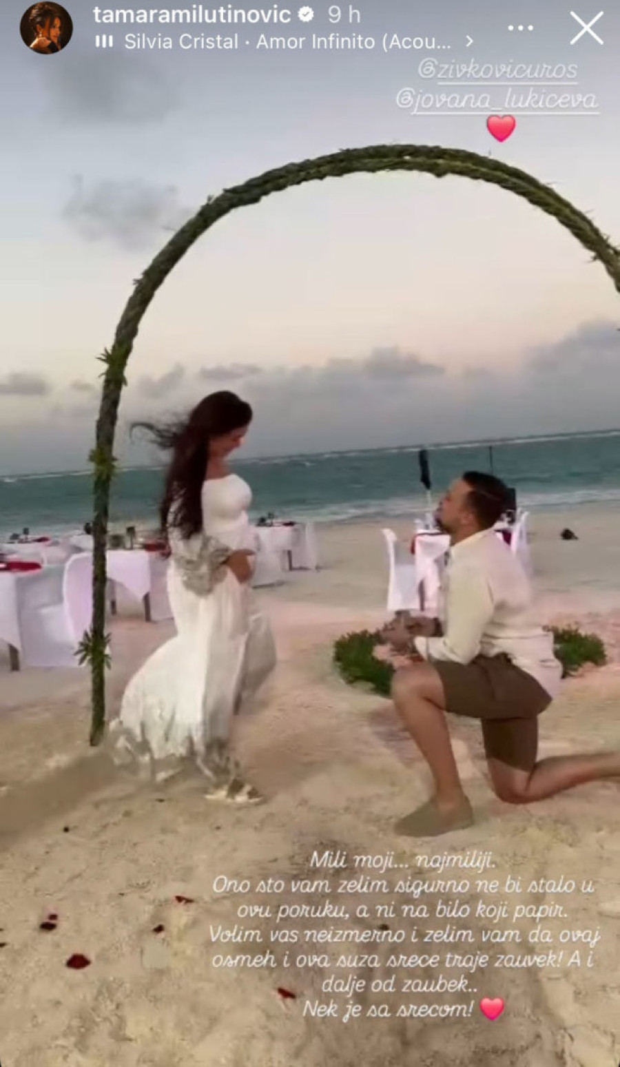 Uroš Živković verio trudnu devojku: Usred plaže na Karibima joj priredio trenutak za pamćenje (GALERIJA)