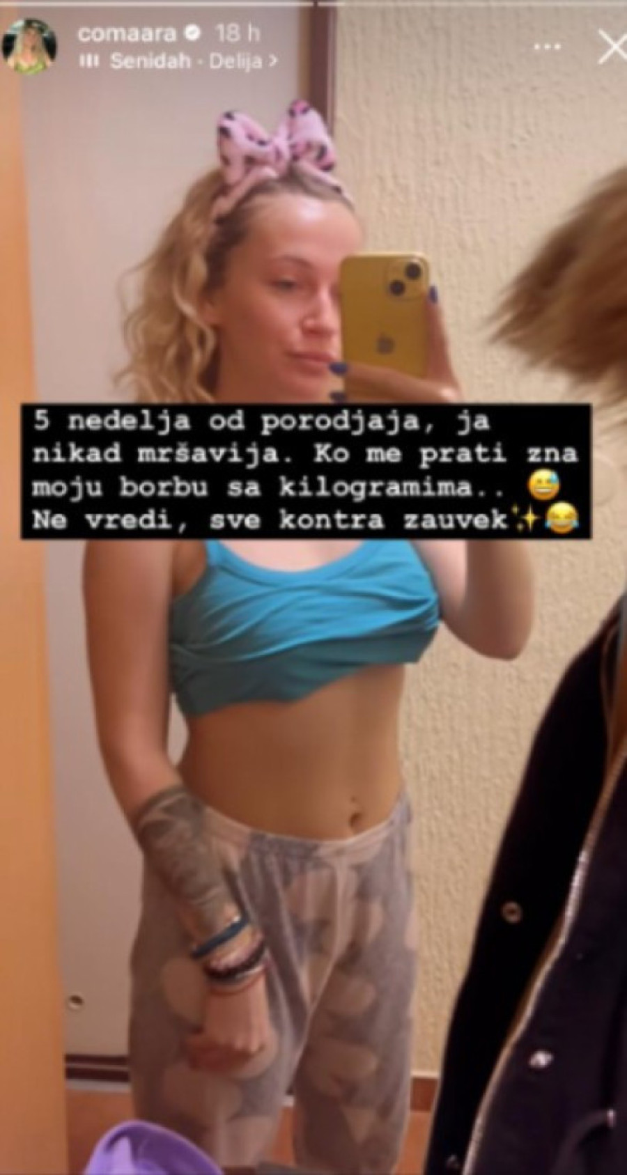 Ovako Milica Veličković izgleda pet nedelja nakon porođaja: Pokazala bujne grudi i go stomak!