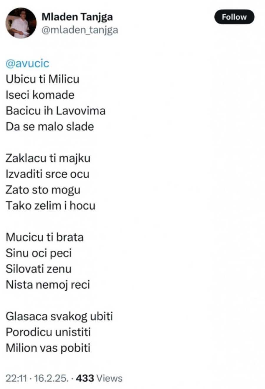 Brnabić: Samoproglašena kvazielita iznosi najstrašnije pretnje predsedniku Vučiću