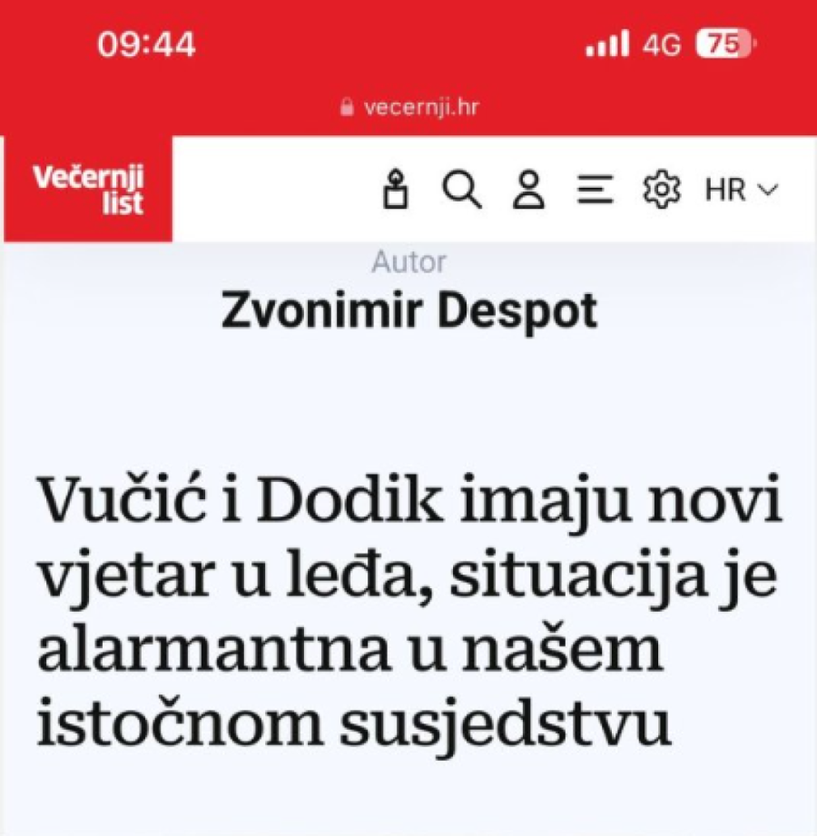 Ustaše u potpunoj panici zbog promena odnosa u svetu! Vučić i Dodik imaju novi vetar u leđa (FOTO)