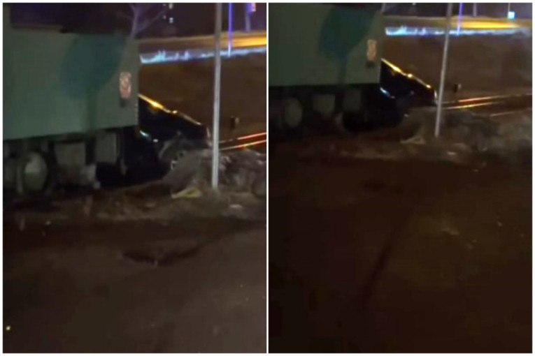 Jeziv sudar u Velikim Crljenima: Voz udario automobil! (VIDEO)