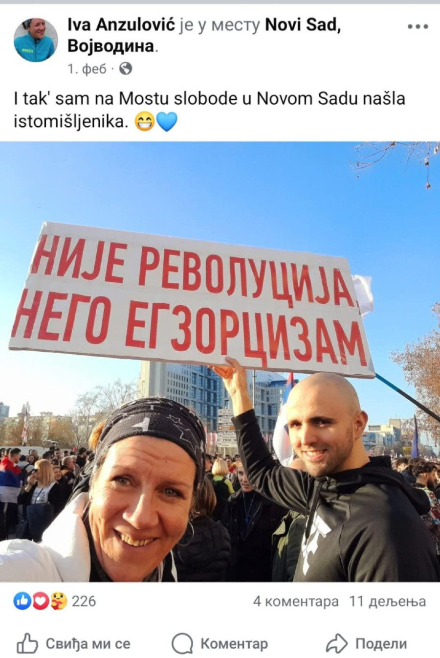 Ustaše ne staju! Novinarka koja veliča Oluju slika se sa liderima opozicije i podržava rušenje Srbije! (FOTO)