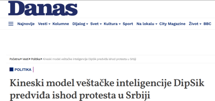 Šolakovi plaćenici u odsustvu prirodne inteligencije traže odgovor uz pomoć veštačke kako bi saznali ishod protesta (FOTO)