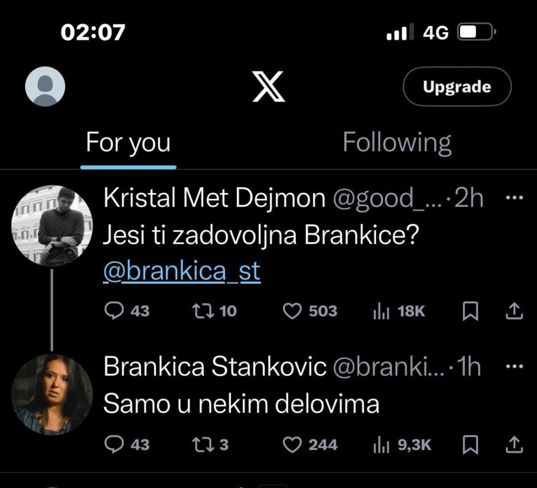 Brankica nije dorasla razgovoru koji je vodila? Prvo oglašavanje novinarke nakon intervjua sa Vučićem (FOTO)