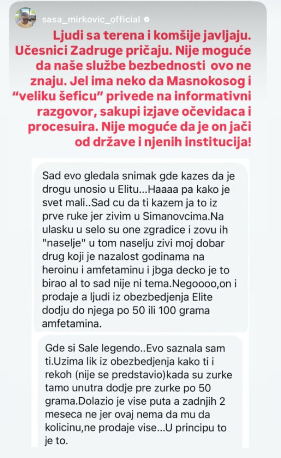 Vlasnik Hype televizije Saša Mirković se obrušio na Željka Mitrovića: Šokantni podaci o Zadruzi, drogi, vili..