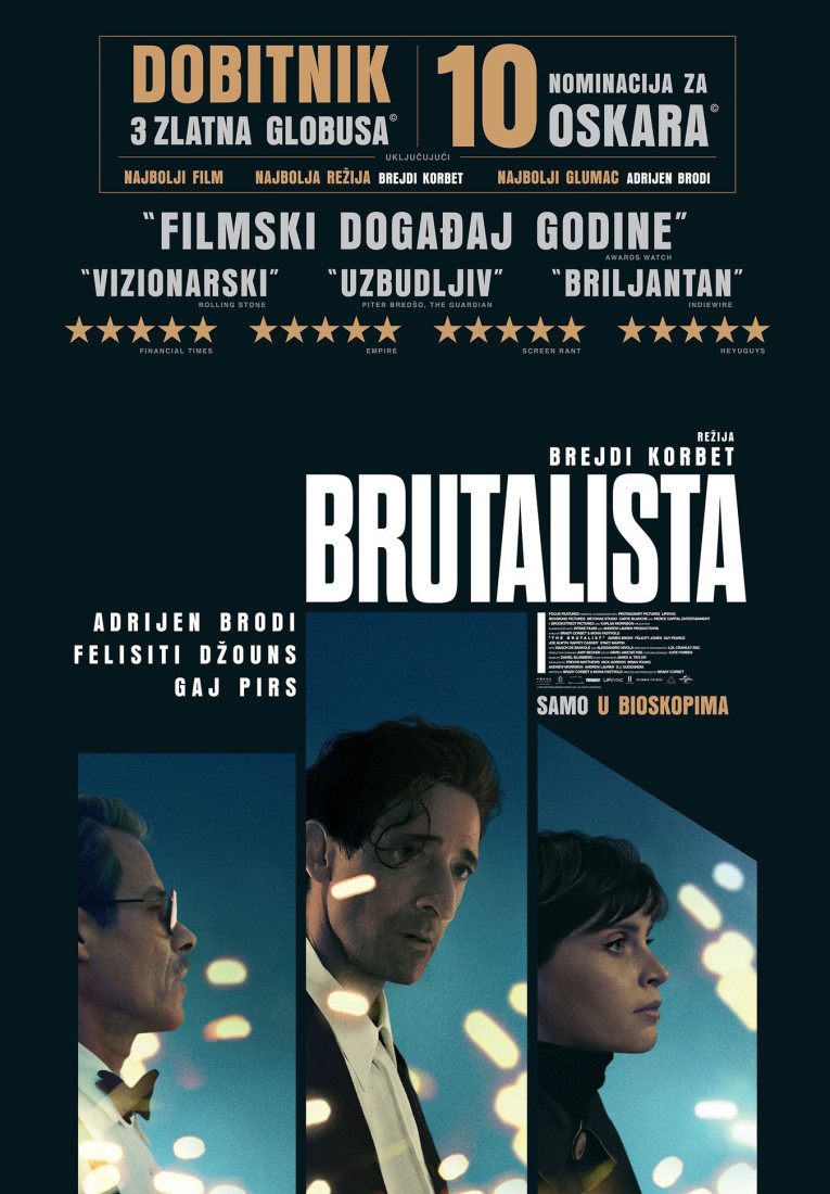 Film "Brutalista", jedan od najvećih favorita za Oskara, u bioskopima: Preživeo užase Holokausta i ostvario američki san (FOTO/VIDEO)