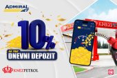 Admiralbet i Knez Petrol časte - 10%  bonusa svakog dana