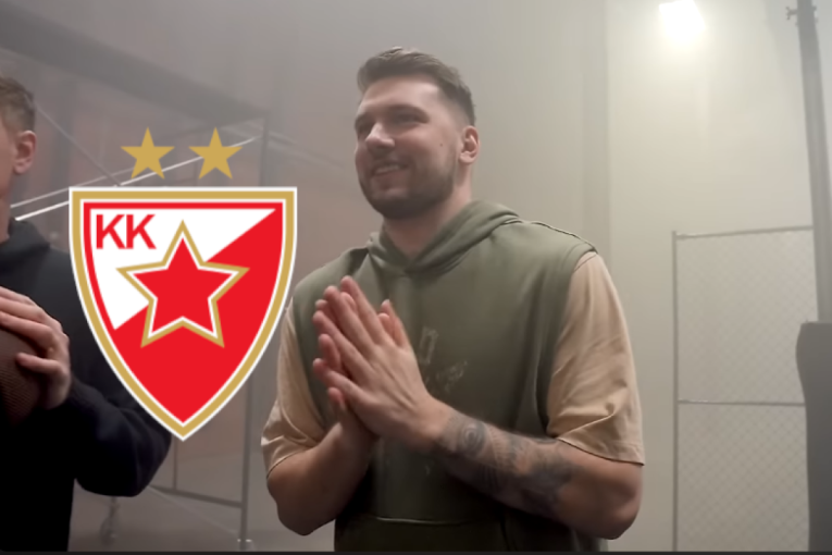 Zvezda se voli više od Lejkersa: Dončić na snimanju spektakla u Los Anđelesu ne može bez voljenog kluba (VIDEO)