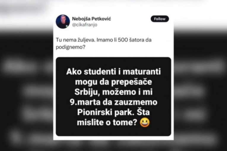 Opozicija za 9. mart planira Majdan u Beogradu! "Imamo li 500 šatora"? (VIDEO)