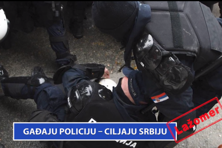 Lažomer: Gađaju policiju - ciljaju Srbiju (VIDEO)