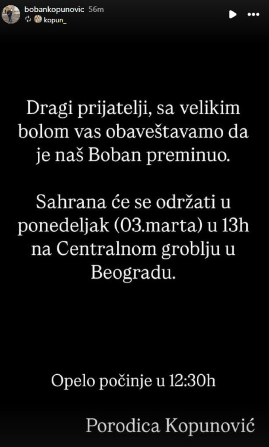 Estrada u suzama: Preminuo poznati harmonikaš