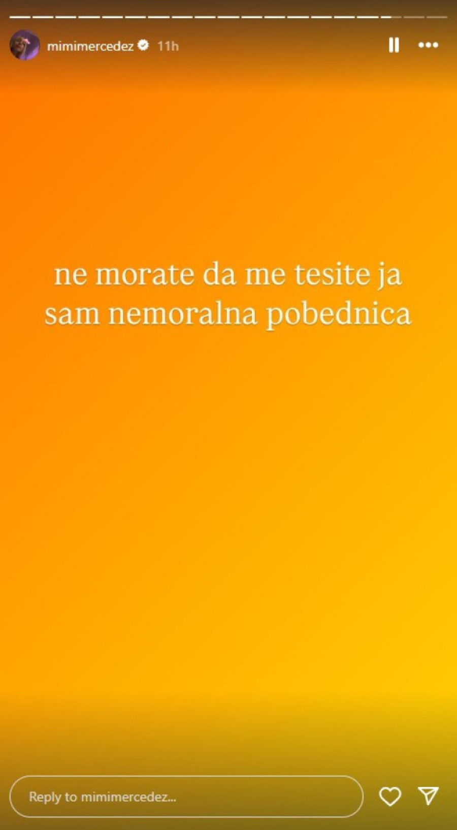 Mimi Mercedez podivljala nakon finala PZE, psuje i poručuje: Nemojte da me tešite!