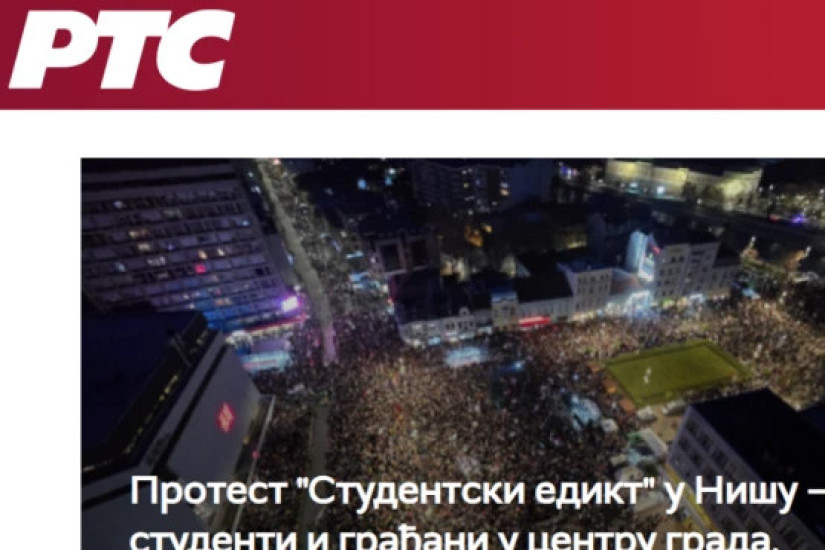 Medijski udar na Srbiju! Evo šta radi RTS! Da li su studenti i opozicija preuzeli javni servis?