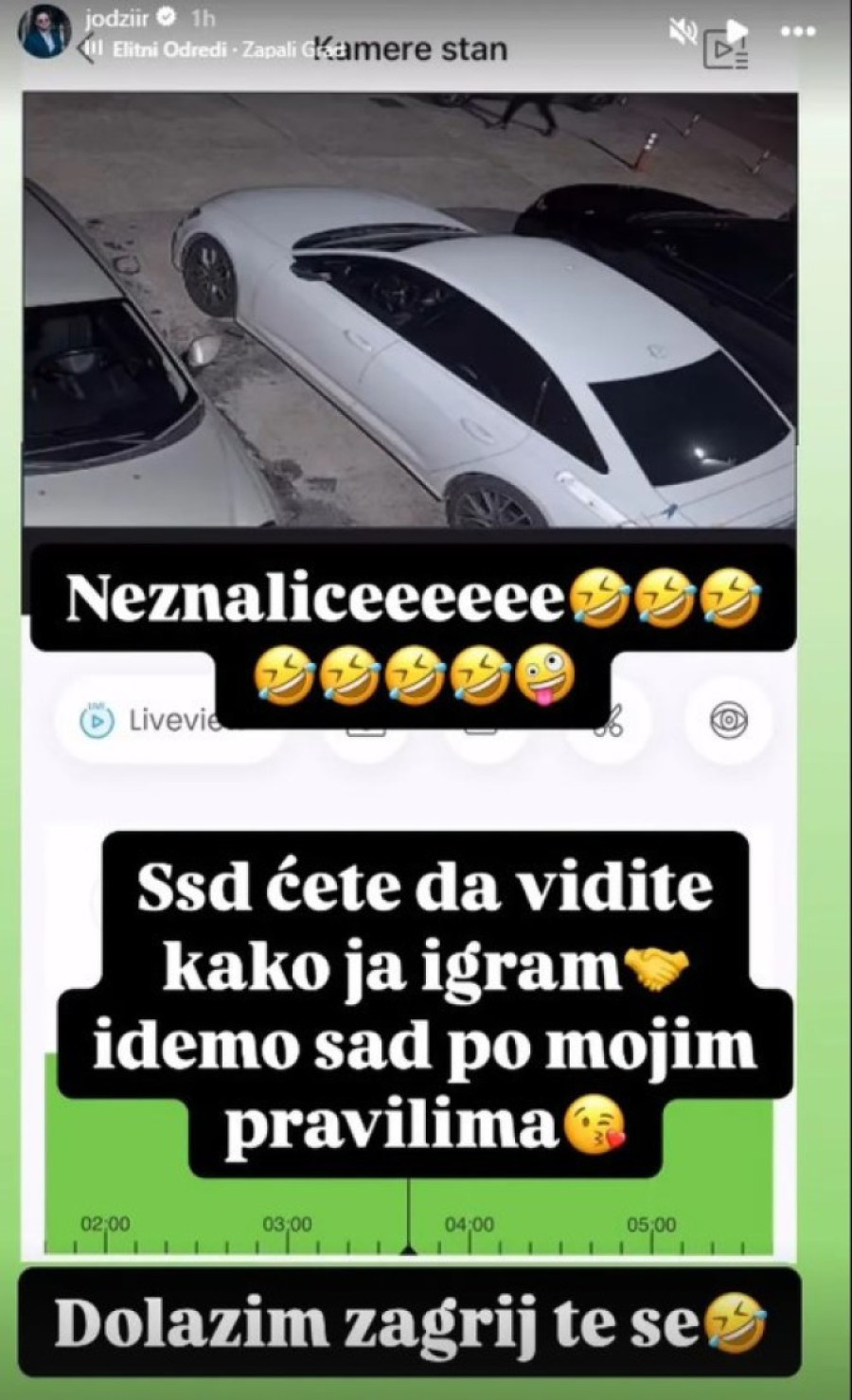 Jodžiru pokušali da zapale automobil, vozila ga njegova žena: Neznalice, sad ćete videti kako ja igram!