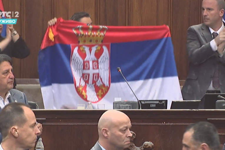 Završena sednica parlamenta: Brnabić najavila da UKP ulazi u Skupštinu, opozicija pravila haos, bacala jaja i dimne bombe!  (FOTO/VIDEO)