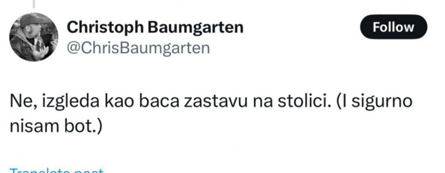 Marinika misli da je narod slep: Brnabić stavlja zastavu na stolicu, ona laže da baca na pod?!