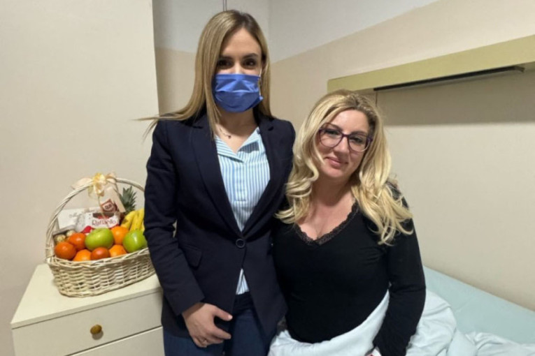 Đurđević Stamenkovski obišla povređenu trudnu poslanicu! Evo u kakvom je stanju Sonja Ilić! (FOTO)