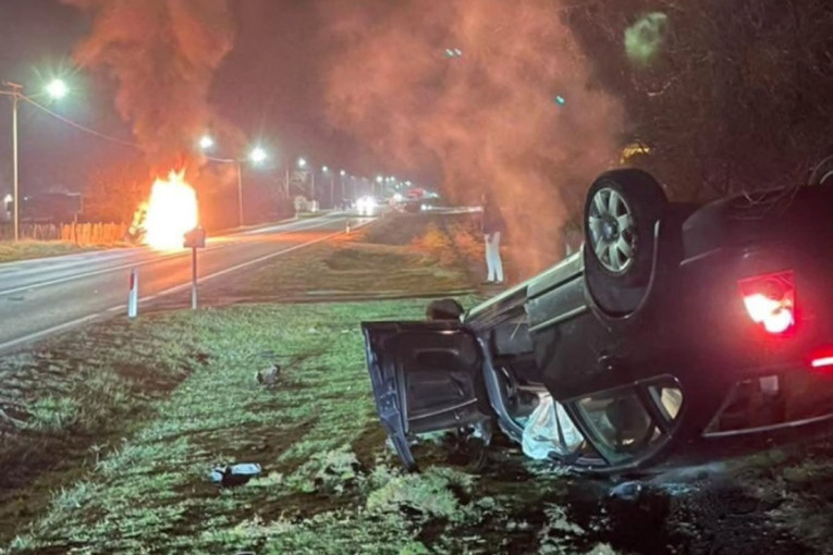 Majka i ćerka zajedno izgorele u automobilu! Poznati identiteti nastradalih u udesu kod Subotice (VIDEO)