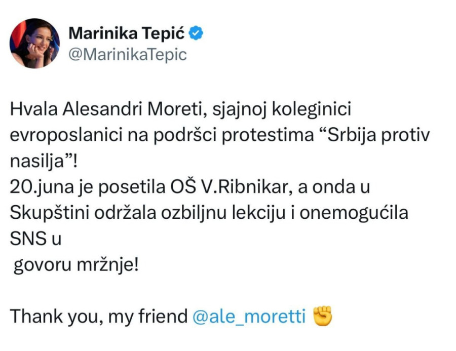 Da li se Đilas i ekipa druže sa nekim ko nije korumpiran?! Posle Boba Menendeza, i Marinikina prijateljica pod istragom!