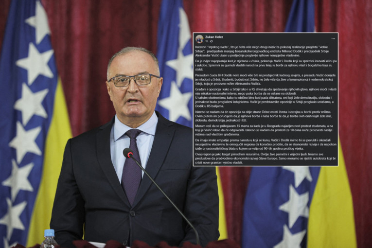 Pametnom dosta! Zukan Helez pali Srbiju "braneći" studente i opoziciju!