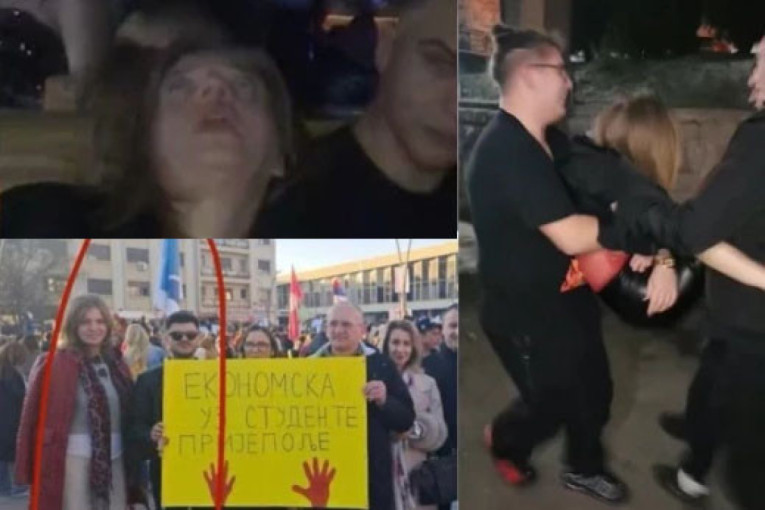 Skandal u Prijepolju: Profesorka Selma organizuje proteste, a deca je nose dok se prevrće (VIDEO)