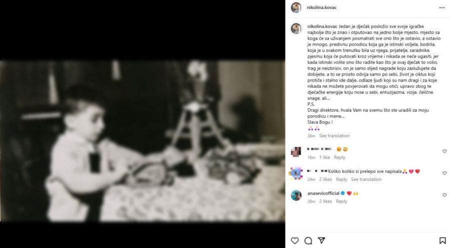 „Jedan je dečak posložio sve svoje igračke i otišao..." Tužna poruka pevačice, dan posle Popovićeve sahrane