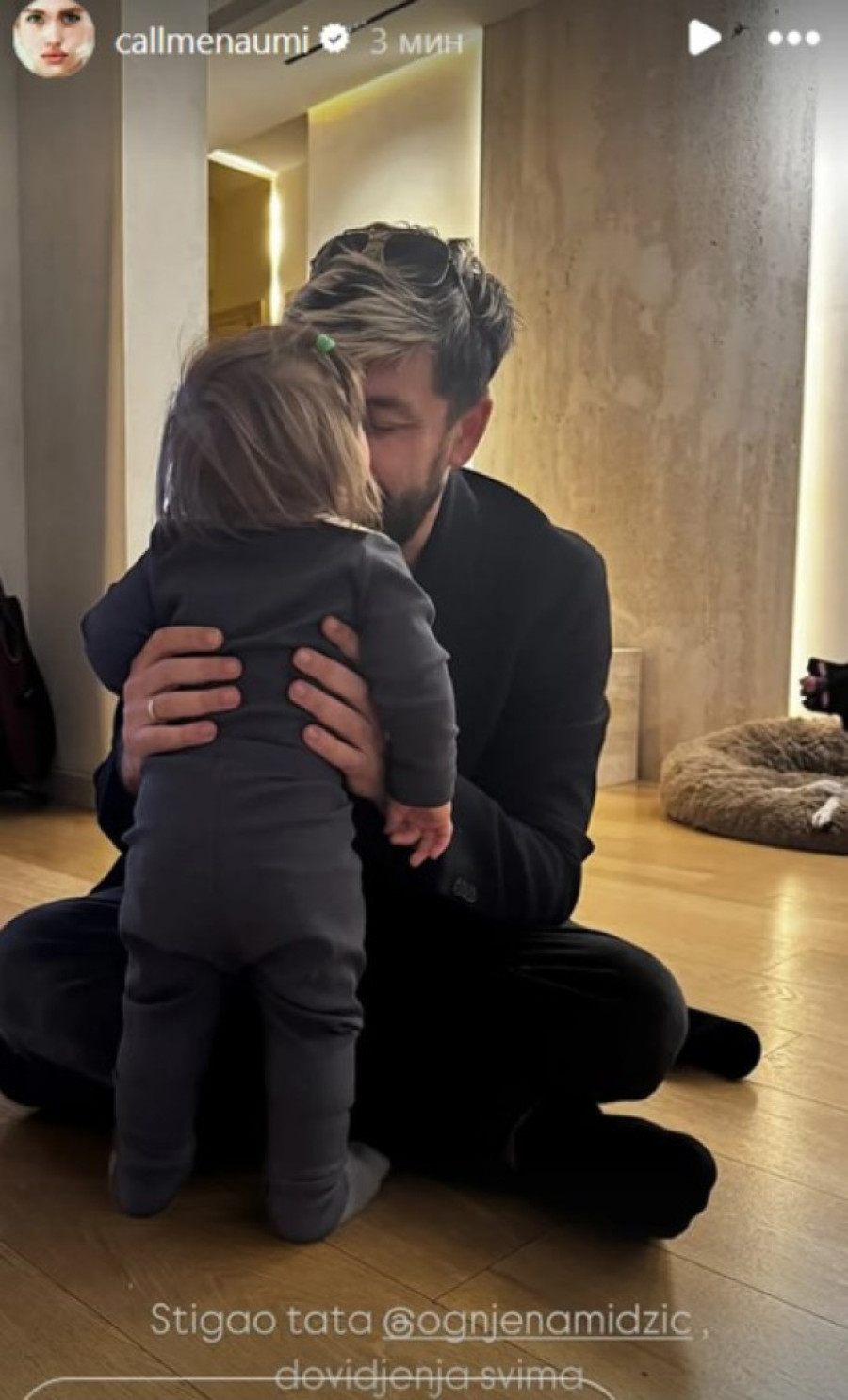 Emotivan trenutak Ognjena Amidžića sa sinom Perunom: Supruga Mina sve zabeležila (FOTO)