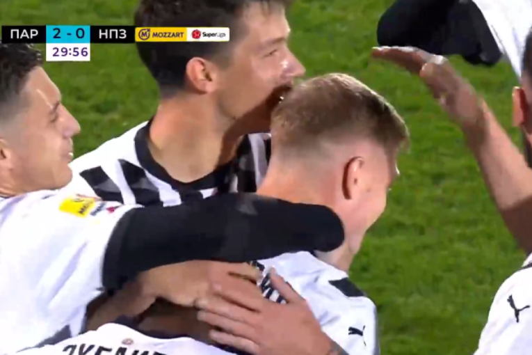 Filipović sa klupe, pa u mrežu Pazara: Pogledajte u FULL HD gol za Partizanovih 2:0 (VIDEO)