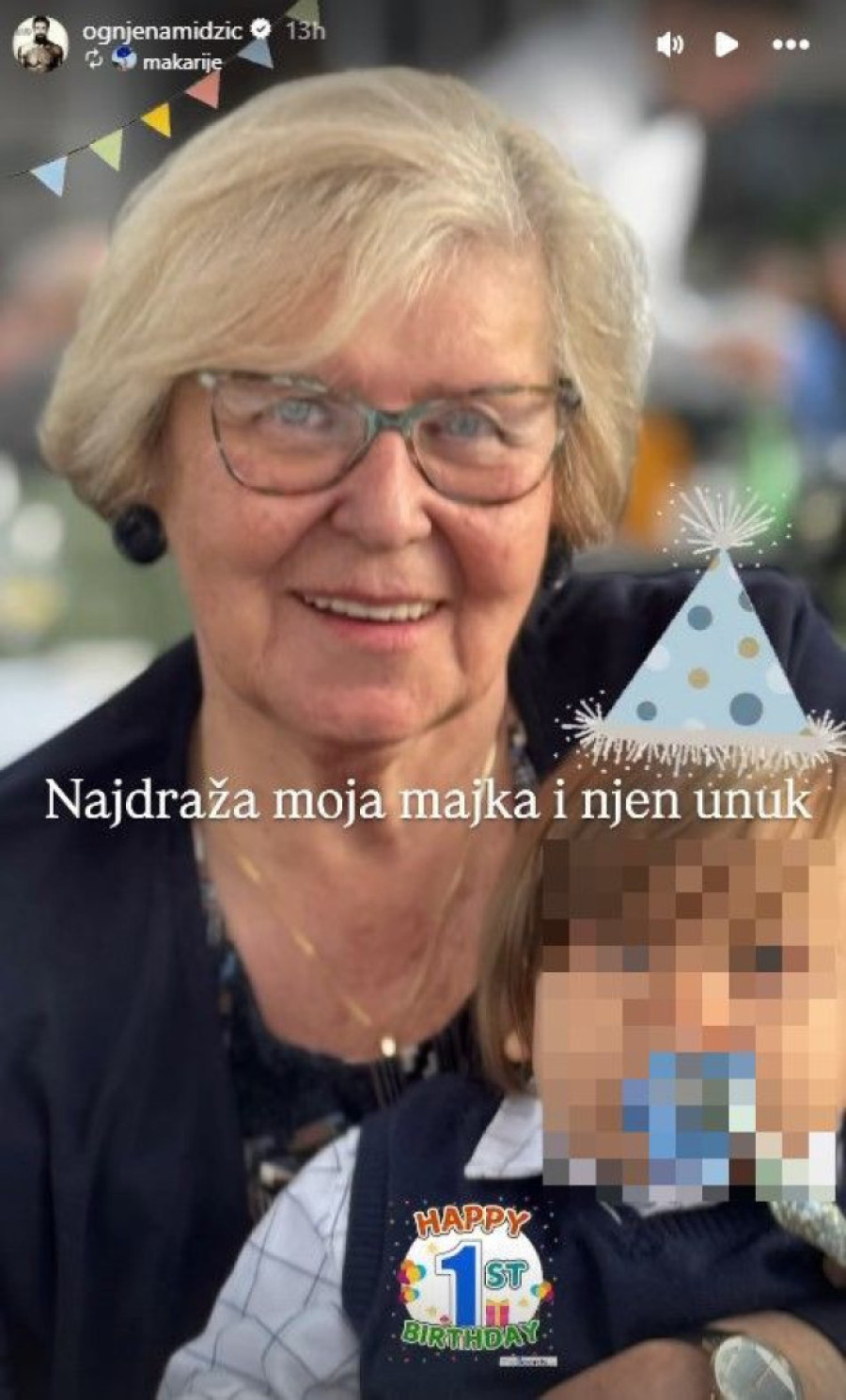 Ovo je Amidžićeva majka! U javnosti je ne viđate često, a ovako je ona provela 1. rođendan malog Peruna (FOTO)