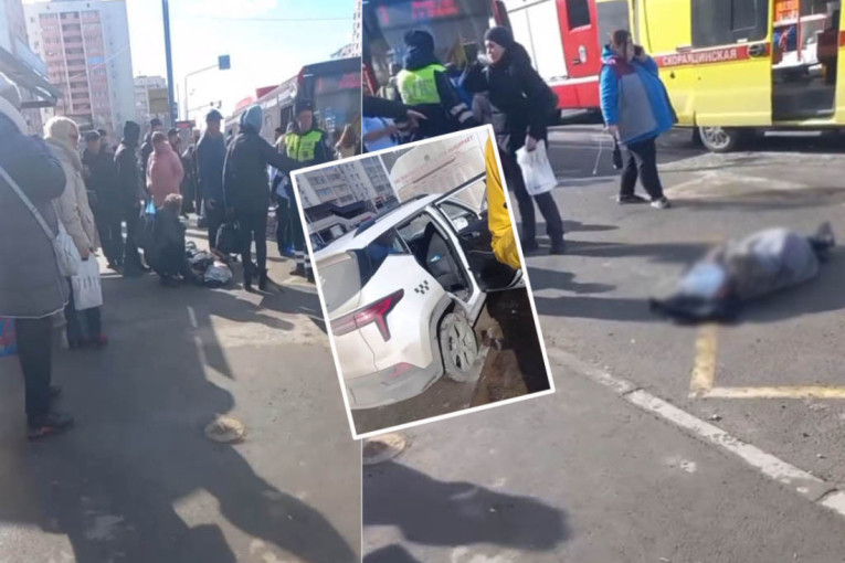 Automobil se zakucao u autobusku stanicu! Ima povređenih, među njima i dete (12)