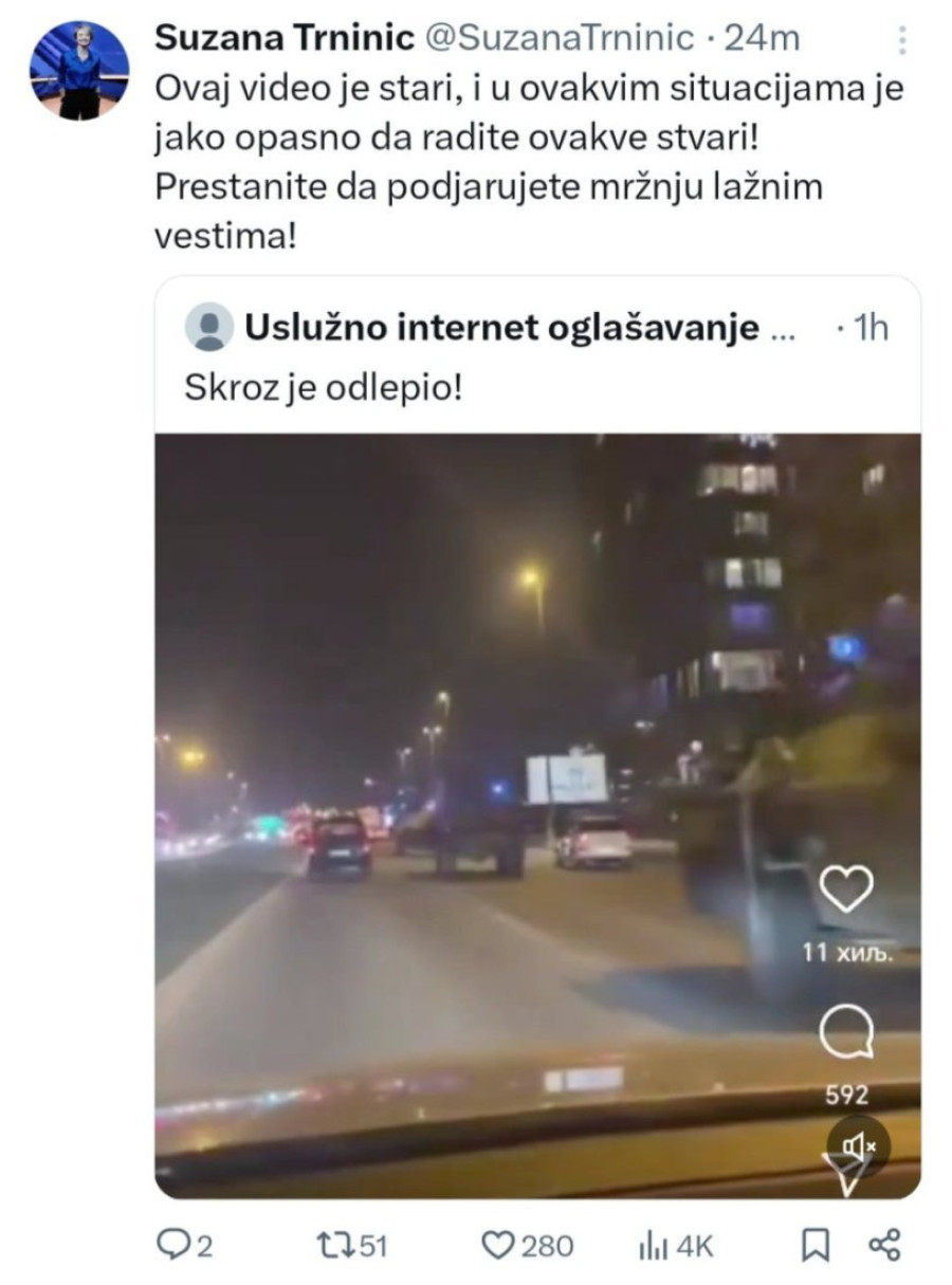 Njihova Suzana ih raskrinkala! Prestanite da lažete i širite mržnju! (FOTO)