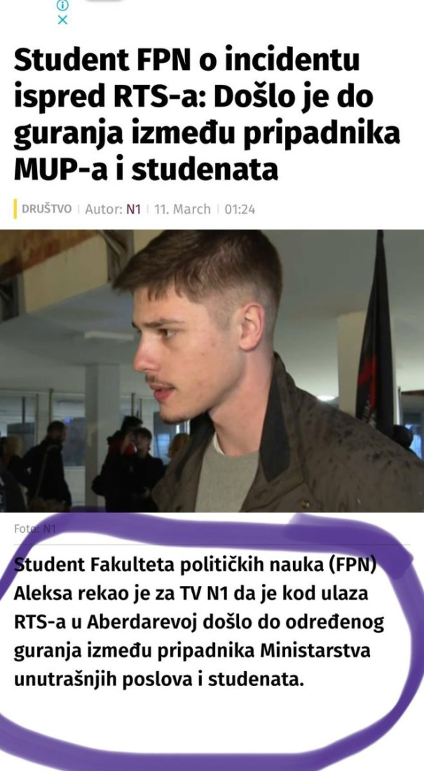 Blokaderi priznali da su napali žandarma! Šolakovo glasilo maksimalno ublažilo istinu