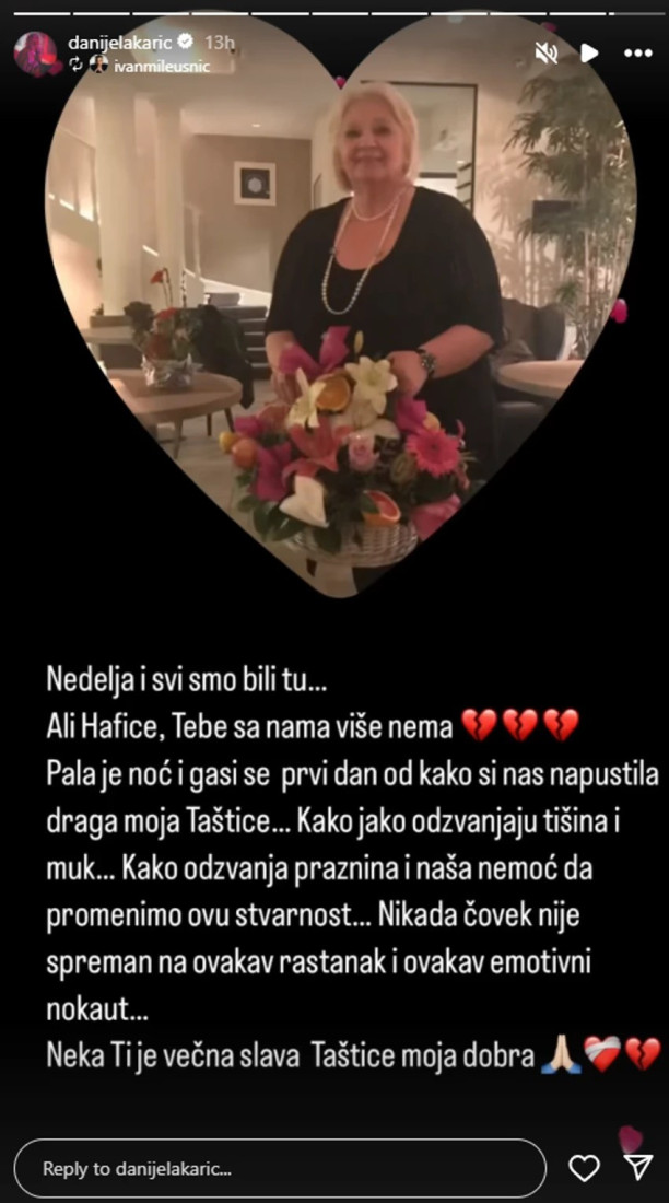 "Tebe više nema, odzvanjaju muk i tišina" Tuga u porodici Karić ne jenjava