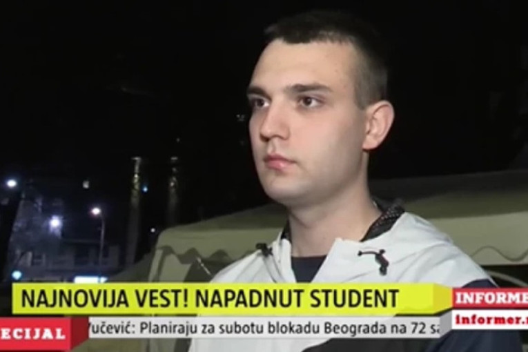 Napadnuti studenti u Pionirskom parku: Redar udaren pesnicom u glavu! (VIDEO)