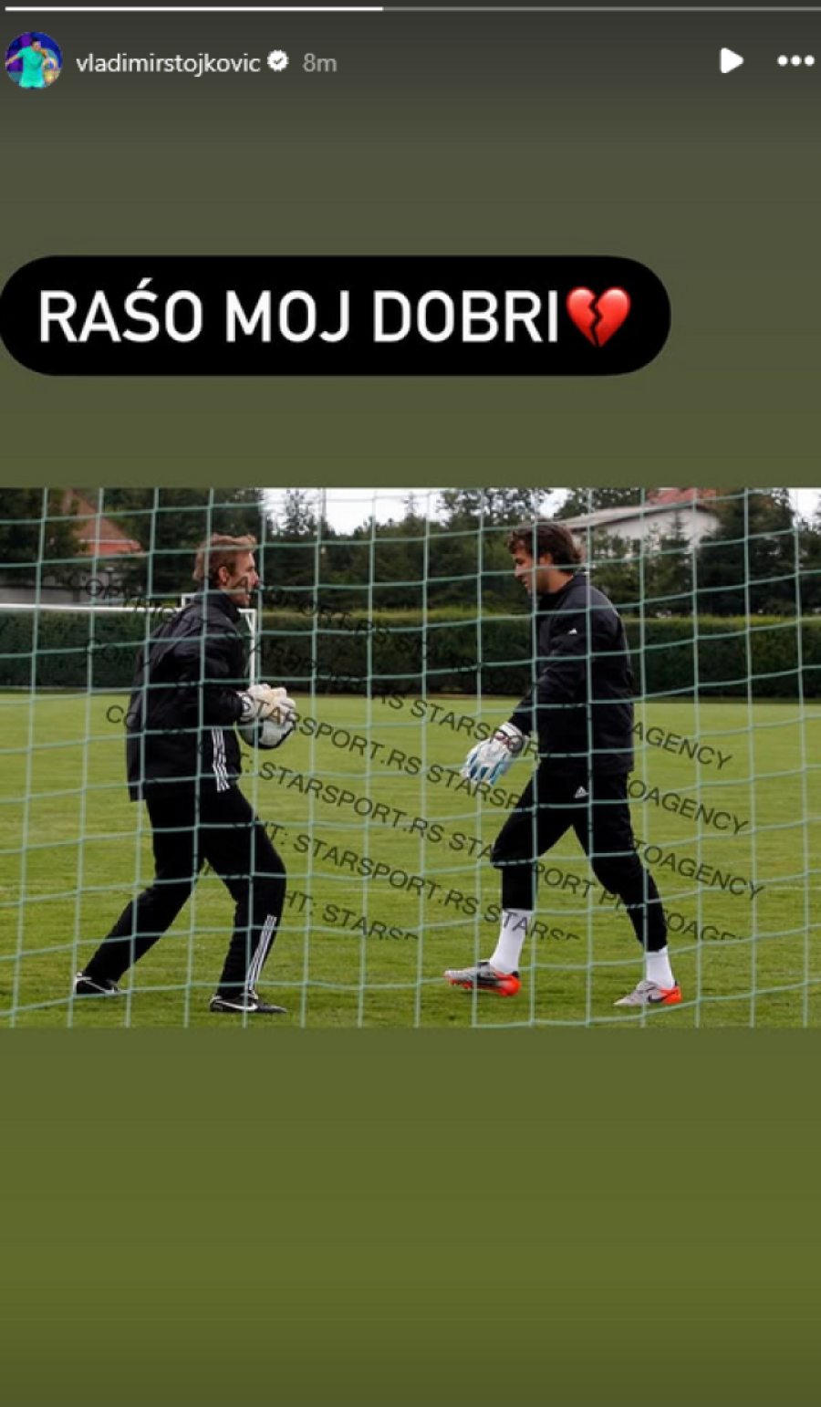 Slomljeno srce i samo 3 reči: Stojković se oprostio od nekadašnjeg saigrača Ilića (FOTO)