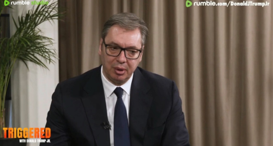 Vučić u podkastu sa Trampom Mlađim: Postoje tri razloga zašto žele da destabilizuju Srbiju (VIDEO)