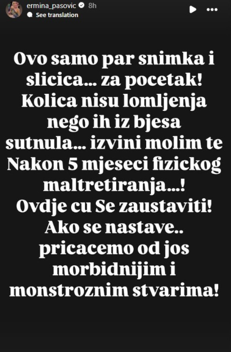 Uznemirujuće! Stefani pretukla Matoru: Isplivao jeziv snimak njenog krvavog lica! (FOTO)