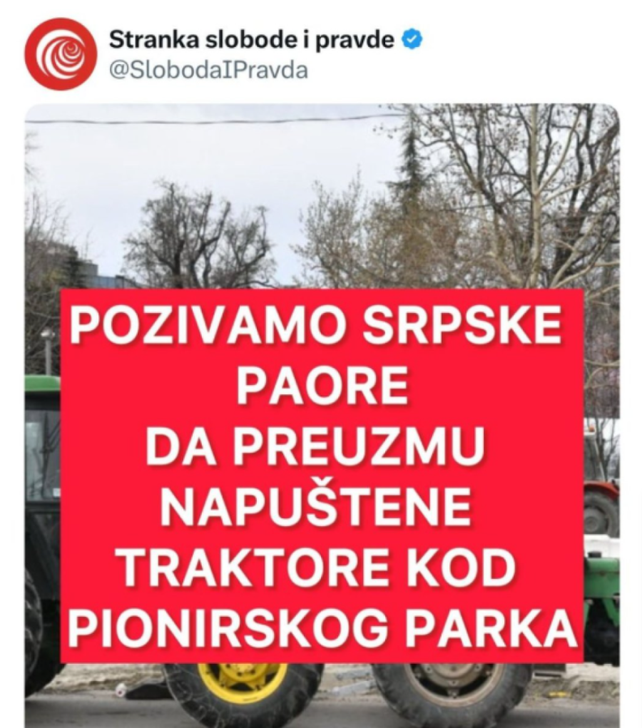 Tenzije u Pionirskom parku: Blokaderi i provokatori doneli šipke, prevrnuli traktor, gađaju studente (FOTO/VIDEO)