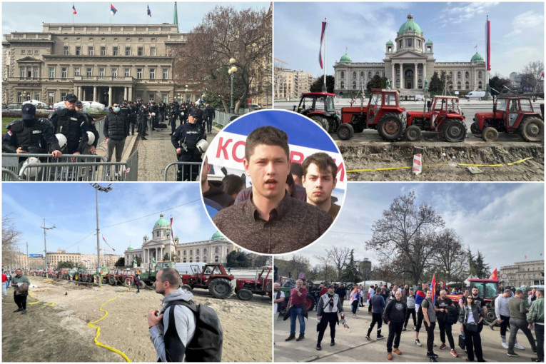 Posle noćašnjeg nasilja blokiran Beograd! Paravojna formacija ispred PMF-a - reagovala Brnabić: Reči nemam (FOTO/VIDEO)