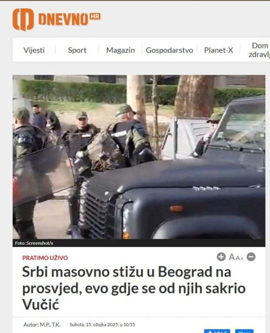 Hrvati navijaju za građanski rat u Srbiji! Važniji im protesti nego njihov premijer