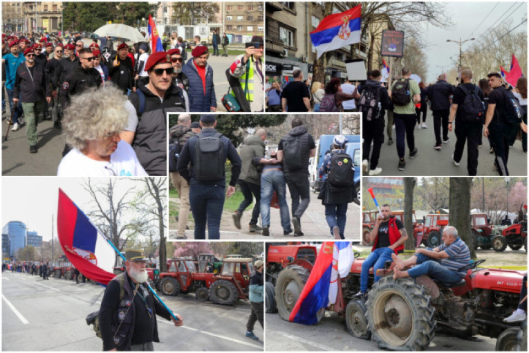 Posle noćašnjeg nasilja blokiran Beograd! Paravojna formacija ispred PMF-a, reagovala Brnabić! Pretnja bombama kod Pošte! (FOTO/VIDEO)