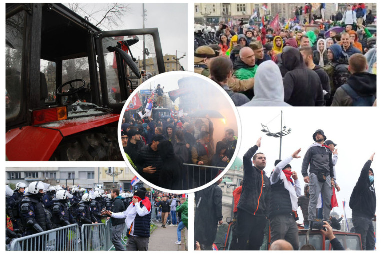 Posle noćašnjeg nasilja blokiran Beograd! Izbila makljaža među demonstrantima, šalju monstruozne poruke! (FOTO/VIDEO)