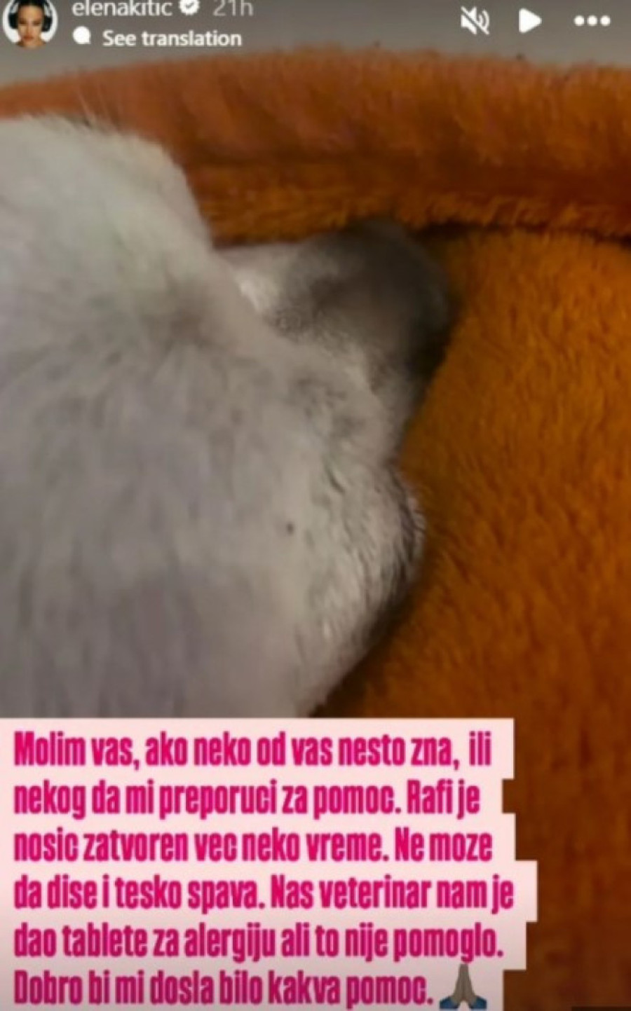 Hitan apel naše pevačice da joj se pomogne: Dobro bi mi došla bilo kakva pomoć!