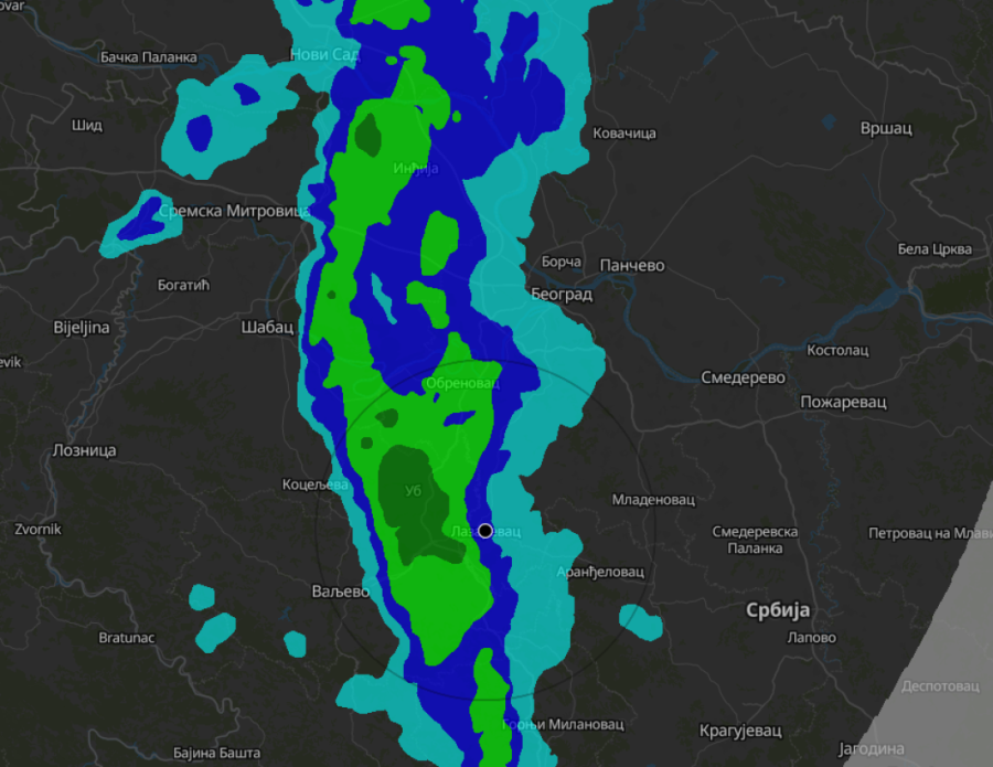 Kiša pljušti u 6 gradova Srbije! RHMZ izdao upozorenje i za Beograd (MAPA)