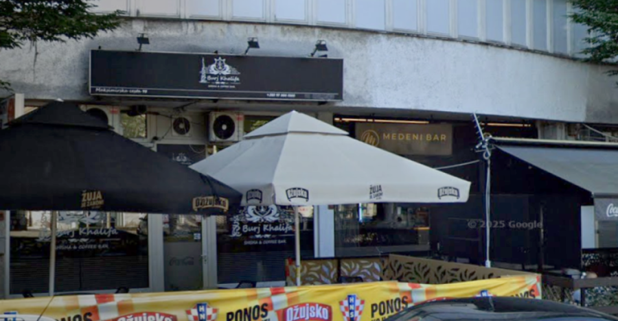 Bačena bomba na terasu kafića