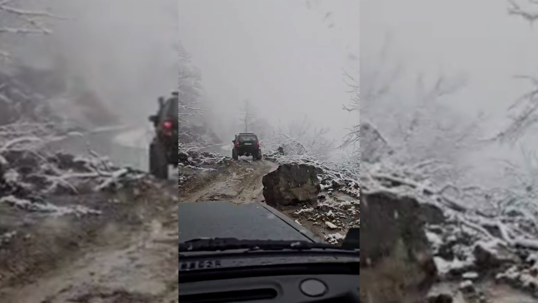 Ogromno kamenje survalo se na put kod Prijepolja: Stvorio se veliki odron, saobraćaj otežan (FOTO/VIDEO)