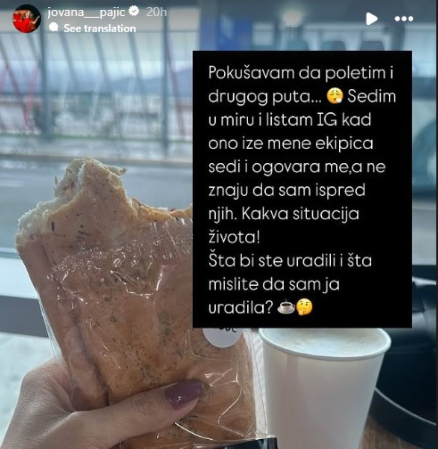 Jovana Pajić žestoko odbrusila nepoznatom muškarcu! Ogovarao ju je na aerodromu, a nije znao da sedi iza nje: "To mu nije trebalo"