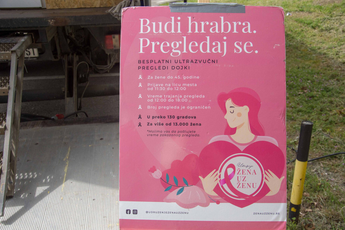 Karavan „Budi hrabra, pregledaj se“ održan tokom vikenda: Ultrazvučni pregled dojki bez zdravstvene knjižice