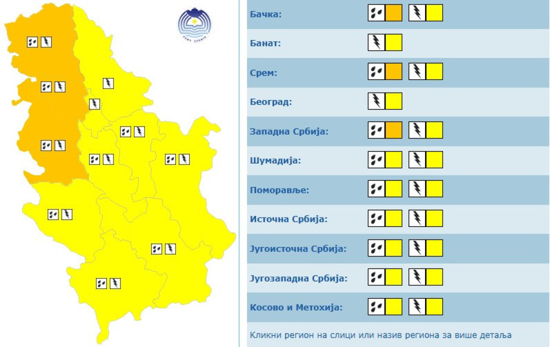 Hitna upozorenja na svaki sat! RHMZ upalio alarme, vreme je opasno: Četiri opasne pojave iznad Srbije!